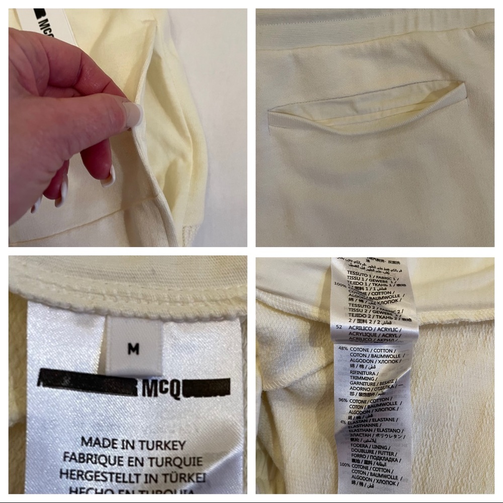 NWT McQ by Alexander McQueen Lace Up Paneled Pants - Picture 15 of 15